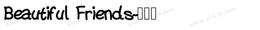 Beautiful Friends字体转换